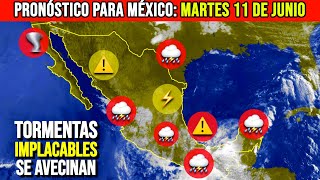 🌩️ Tormentas azotarán hoy a varias regiones de México [upl. by Aip]