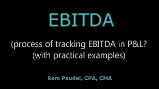 EBITDA [upl. by Gradey]