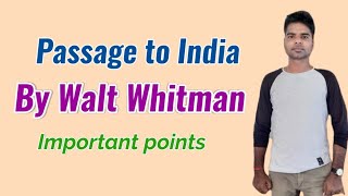 Passage to India by Walt Whitman  American poetry [upl. by Riley]