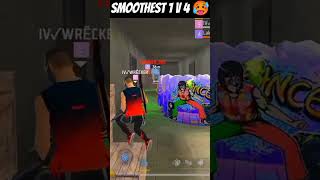 SMOOTHEST 1 VS 4  FFMAX freefire freefirehighlights ytshorts shortsfeed shorts gyangaming [upl. by Ohploda]