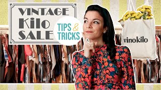 A day of shopping at VINOKILO  VINTAGE KILO SALE  Tips amp Tricks [upl. by Atillertse594]