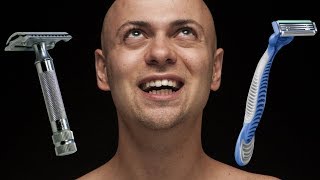 HEAD SHAVING  CARTRIDGE RAZOR VS SAFETY RAZOR  Which should you use [upl. by Aerua]