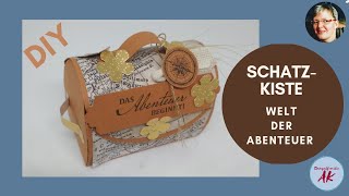 DIY Edle Schatzkiste basteln aus Papier  Verpackungen selbermachen  Anleitung Stampin Up [upl. by Yam]