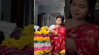 😍🫠 bathukamma festival styling telangana explore festivevibes trend youtube shorts yt [upl. by Rayham285]