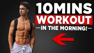 10 MIN MORNING WORKOUT NO EQUIPMENT BODYWEIGHT WORKOUT [upl. by Ayna]