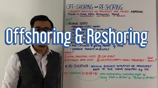 Offshoring amp Reshoring  A Level Business [upl. by Turpin]