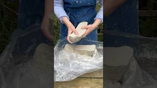 Rehydrating a big block of dry pottery clay [upl. by Dardani]