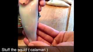 Recette de calamars farcis [upl. by Enecnarf]