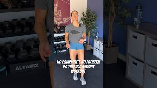 No equipment no problem do this bodyweight workout fitness shorts [upl. by Orimar]