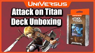 Eren and Armin Challenger Deck  UniVersus Attack on Titan Unboxing [upl. by Heddi]