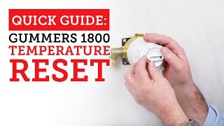 Quick Guide How to set the temperature on a Gummers 1800 valve [upl. by Muller]