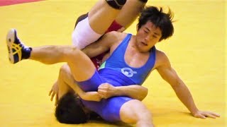 Wrestling Japan レスリング – Tokuyama vs Kindai University [upl. by Allianora]