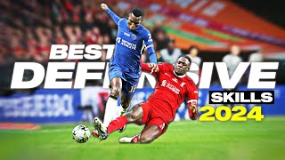 Best Defensive Skills amp Tackles in Football 2024 [upl. by Compte785]