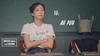 IU  Ah puh 어푸 ENGESPKOR lyrics by TDM10 [upl. by Oilerua]