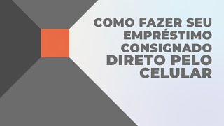 Como formalizar digitalmente o seu empréstimo consignado no PAN [upl. by Ayerhs]