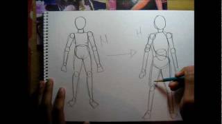 Curso de dibujo a lápiz cap 5 Simplificacion del cuerpo humano con figuras geométricas [upl. by Eenyaj]