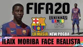 FIFA 20  ILAIX MORIBA  BARCELONA  HOW TO MAKE  FACE REALISTA  TUTORIAL  PRO CLUB [upl. by Anilrahc]