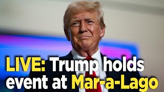 Watch live Trump to hit Harris in remarks from MaraLago [upl. by Tiff461]