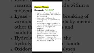 Mastering Enzyme Classification Fun and Easy Mnemonics usmle biochemistry [upl. by Nahtanohj]