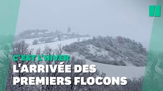 Les premières neiges de lhiver 2021 sont tombées [upl. by Sinnaiy499]