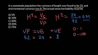 How to Find Broad Sense Heritability [upl. by Royall]