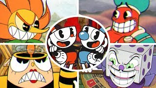 Cuphead  All Bosses 2 Player [upl. by Klusek926]