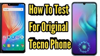 How To Check For OriginalGenuine Tecno Mobile Phone 2024 [upl. by Arretak]