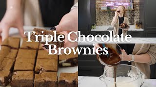 How to make Triple Chocolate Brownies  Jane’s Patisserie [upl. by Eneryc]