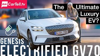 Genesis Electrified GV70 review  Luxury EV SUV Australia [upl. by Namas]