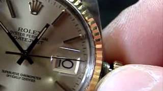 How to Wind and Set a Mens Rolex Datejust Quickset Watch [upl. by Ri100]