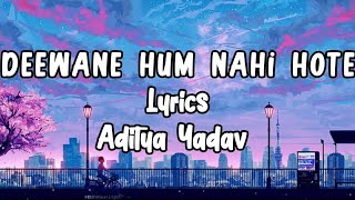 Deewana hum nahi hote  lyrics [upl. by Hehre]