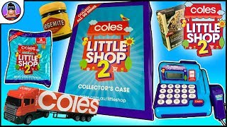 NEW 2019 Coles Little Shop 2  Mini Collectible toys  Checkout and Collectors Box Opening [upl. by Rraval]