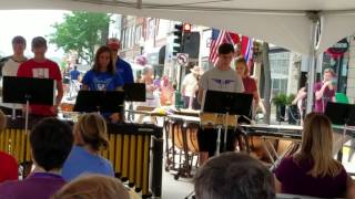 Decorah schools drumline  2017 Nordic Fest [upl. by Asiram]