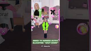 DRESS TO IMPRESS OUTFIT BLACKPINK quotSHUT DOWNquot dresstoimpress codes roblox oufitideas [upl. by Tyne57]