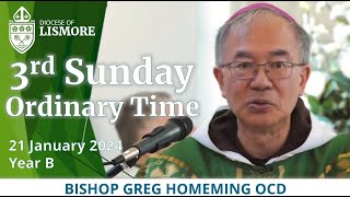 Catholic Mass Today Third Sunday in Ordinary Time 21 Jan 2024 Bishop Greg Homeming Lismore Australia [upl. by Eelinnej517]