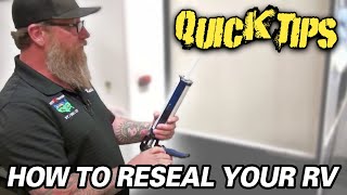 HOW TO RESEAL YOUR RV  Petes RV Quick Tips [upl. by Einra549]