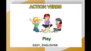 ACTION VERBS IN ENGLISH [upl. by Aiynot]