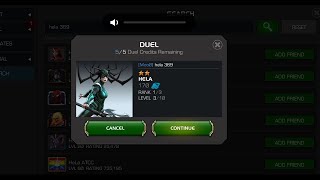 MCOC DUEL TARGET  villain who can unleash unlimited weapon  HELA [upl. by Meehaf]