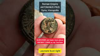 Ancient Coin Roman Empire ANTONINUS PIUS Syria Hierapolis coin numismatics coincollecting [upl. by Yelra]