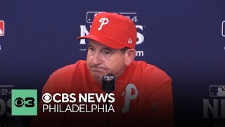 Philadelphia Phillies manager Rob Thomson press conference after NLDS Game 3 loss to Mets [upl. by Yznyl]