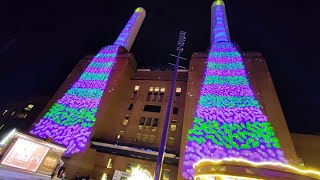 Battersea Power Station Christmas lights 2023 [upl. by Anitsenre]