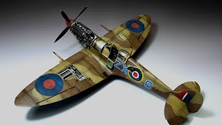 Spitfire MkIXc Eduard 148 Stanisław Skalski Step by Step [upl. by Barbee]