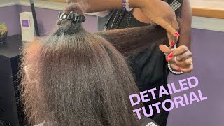 Detailed Tutorial  How to Blow Dry with a Paddle Brush and Trim Natural Hair [upl. by Harding]