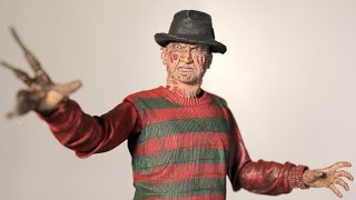 NECA Ultimate FREDDY A Nightmare on Elm Street action figure review [upl. by Anil422]