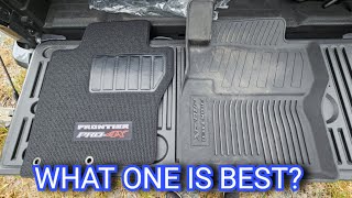 What Floor Mats Are Best For The 2023 Nissan Frontier Pro4x Side By Side Comparison [upl. by Teuton]