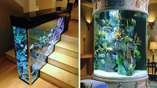 15 AMAZING HOME AQUARIUMS AND FISH TANKS [upl. by Elletsirhc]