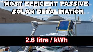 The most efficient passive solar desalination system TMSS [upl. by Bovill893]