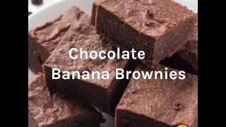 6Ingredient Ripe Banana Brownies [upl. by Friday645]