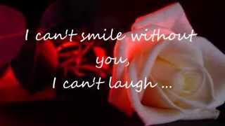 I Cant Smile Without You  Barry Manilow quot fhe619 quot  with lyrics [upl. by Tatman630]