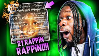 21 SAVAGE RAPPIN RAPPIN quotAmerican Dreamquot Full Album REACTION [upl. by Itin]